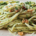 Broccoli Rabe/Walnut Pesto and Linguine