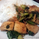Baby Bok Choy and Tofu in Vegan Sweet and Tangy Sauce