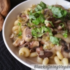 Vegan Pasta Recipe - Leek and Mushroom Pasta Sauce