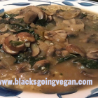 Millet and Kale with Baby Bella Mushroom Gravy
