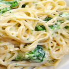 Vegan Fettuccine Alfredo  Pasta with Broccoli