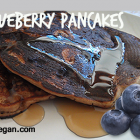 Vegan Whole Wheat Blueberry Applesauce Pancakes