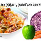 Green Apple, Purple Cabbage and Carrot Coleslaw