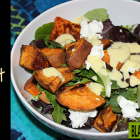 Sweet Potato, Goat Cheese and Almond Salad