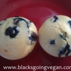 Fluffy Buttery Vegan Blueberry Muffins